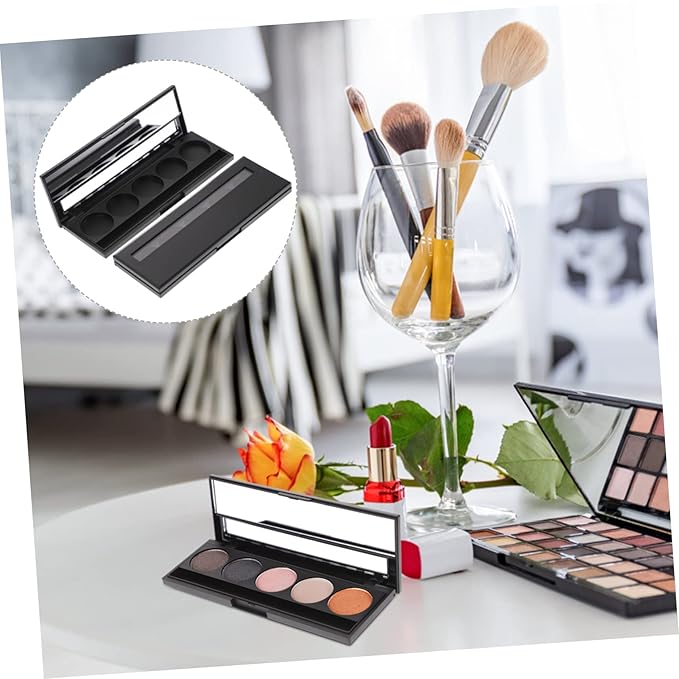 2Pcs 5 makeup pallet eyeshadow pans magnetic empty Palette Containers makeup container Eyeshadow Empty Case sample containers Eyeshadow Case cosmetic makeup powder travel