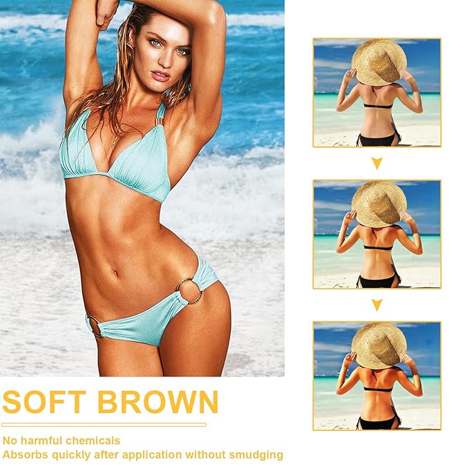 Luxury Intensive Tanning Gel, Natural Tanning Accelerator Cream Gel, Brown Tanning Gel, for Sunbeds & Outdoor Sun (1PC)