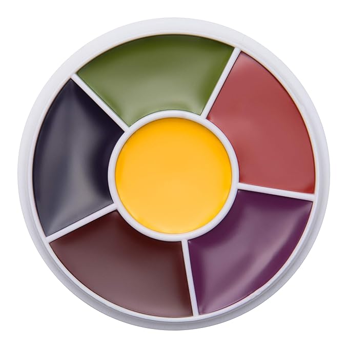 6-Color Bruise Wheel, Professional SFX Cream Makeup Palette
