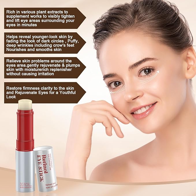 Retinol Eye Cream, Wrinkle Repair Eye Cream for Dark Circles, Under Eye Bag Cream with Retinol & Hyaluronic Acid, Eye Cream Anti Aging to Fight Fine Lines, Reduce Eye Bags,Wrinkles in 3-4 Weeks