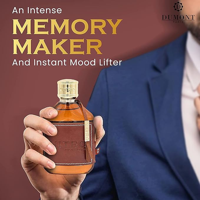 Nitro Pour Homme Eau De Parfum - Fruit, Woody, Floral Scent - 3.4 Fl Oz