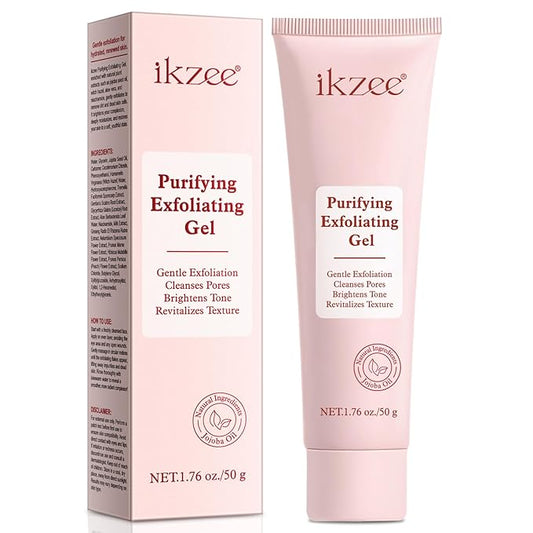 Purifying Exfoliating Gel, Natural Exfoliating Purifying Cream, Facial Exfoliator Cleanser, Gentle Face Wash-Cleansing Moisturizing Peeling Gel, For All Skin Types (1.76 Fl Oz (Pack of 1))