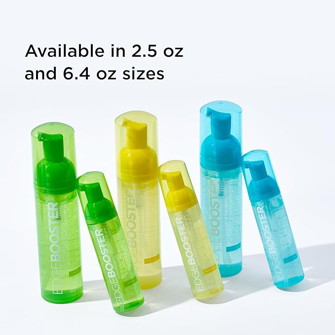 Style Factor EDGE BOOSTER Extra Strength Setting Mousse – Frizz Control, Extra Volume, and Conditioning – 2.5oz Violet Crystal Mousse for Curly Hair