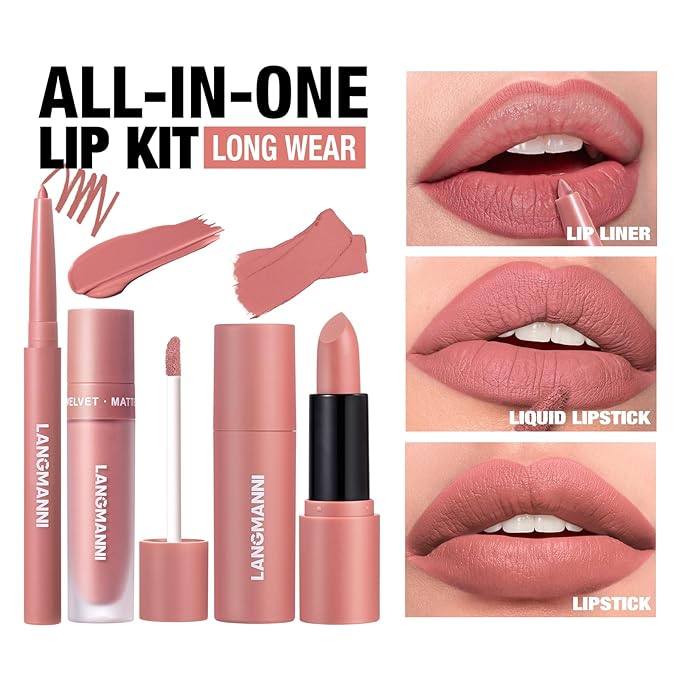 Jolilab 3 in 1 Matte Velvet Lipstick Set-Lip