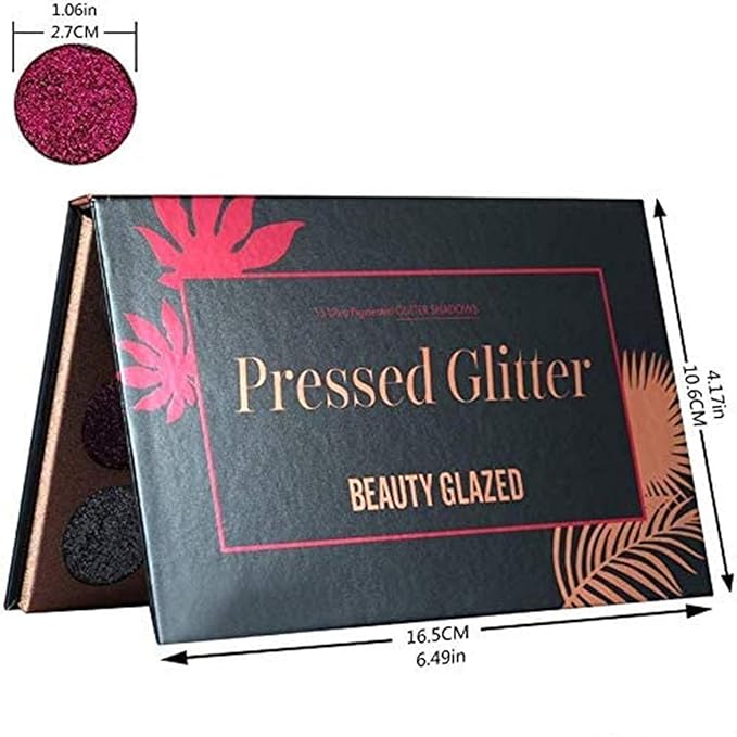 15 Colors Eyeshadow, Glitters Shimmer Pigment Pressed Makeup