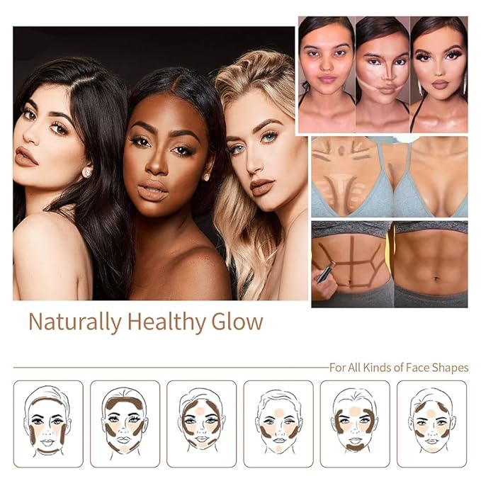 evpct 2In1 Face Cream Contour Stick Makeup Highlighter