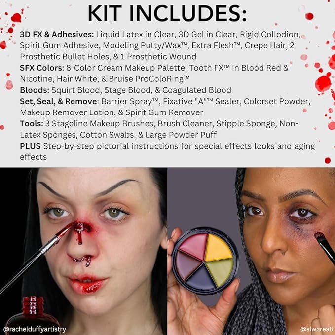 Mehron Makeup Special FX All-Pro Makeup Kit | Complete Professional Stage Makeup Kit | Special Effects Makeup Kit for Theatre, Halloween, & Cosplay