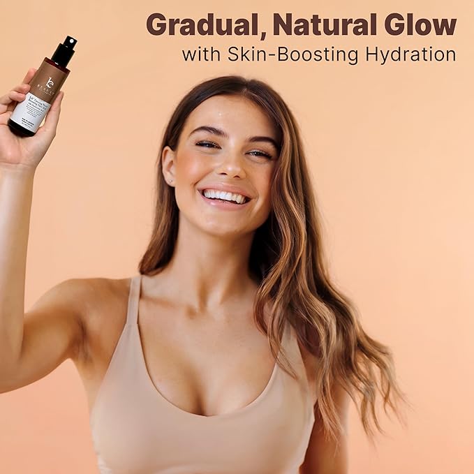 Bronzing Face Tanner Spray Mist, Sunless Face Tanning Water, USA Made with Natural & Organic Ingredients