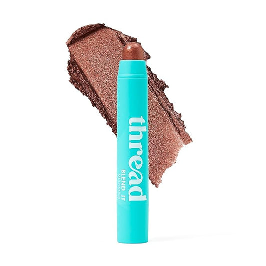 Thread Beauty Blend It Multi-Stick, Creamy, Buildable Color and Highlighter for Eyes, Cheeks, and Face, Soft - Brown Shimmer