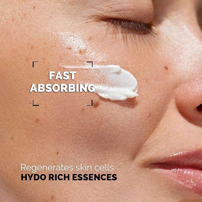 Restoring Night Cream for Face, Anti-Aging Moisturizer with Hydro-Rich Essence. Skin-renewing face cream for a hydrated, youthful look. Size: 1.7 oz.