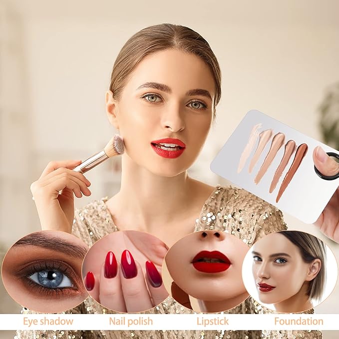 2 Sets Foundation Palette Makeup Mixing Palette Stainless