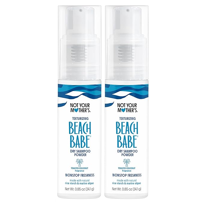 Not Your Mother's Beach Babe Texturizing Dry Shampoo Powder (2-Pack) - .85 oz Each - Instantly Absorbs Oil and Adds Soft, Touchable Texture for All Hair Types