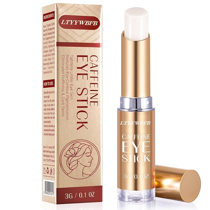 Caffeine Eye Stick, Eye Cream for Dark Circles and Puffiness, Under Eye Cream Anti Aging Hydrating, Reduce of Wrinkles, Fine Lines, Under Eye Treatment