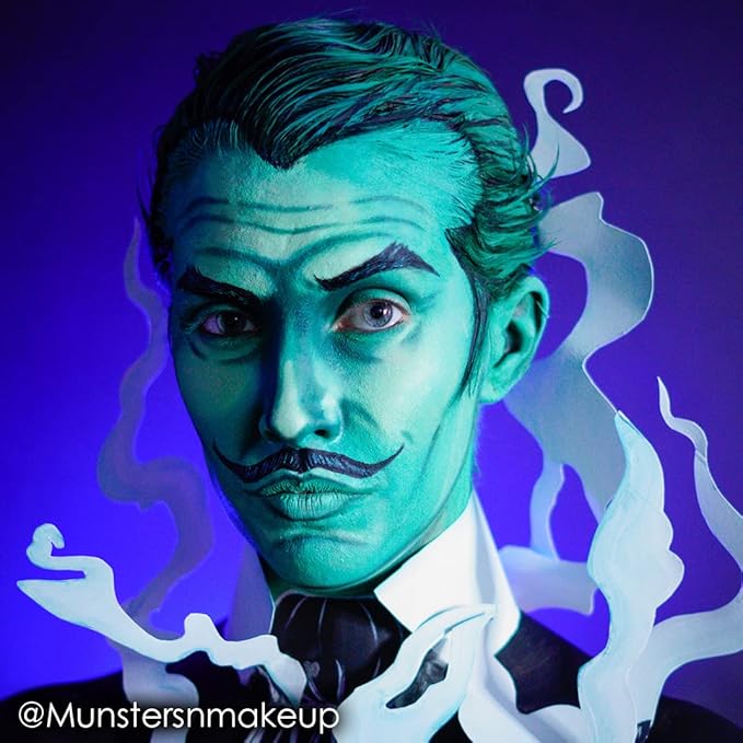 Mehron Makeup Paradise Makeup AQ Refill Size | Stage & Screen, Face & Body Painting, Beauty, Cosplay, and Halloween | Water Activated Face Paint, Body Paint, Cosplay Makeup .25 oz (7 ml) (Teal)