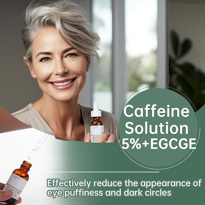 Caffeine eye serum for reducing