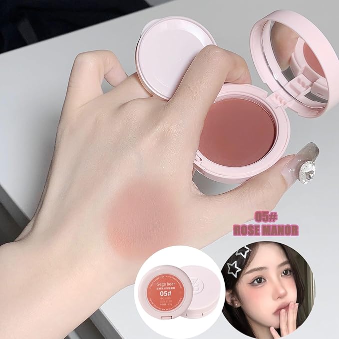 Air Cushion Blush,Wearing Skin Tint Blush Makeup for Natural Flush