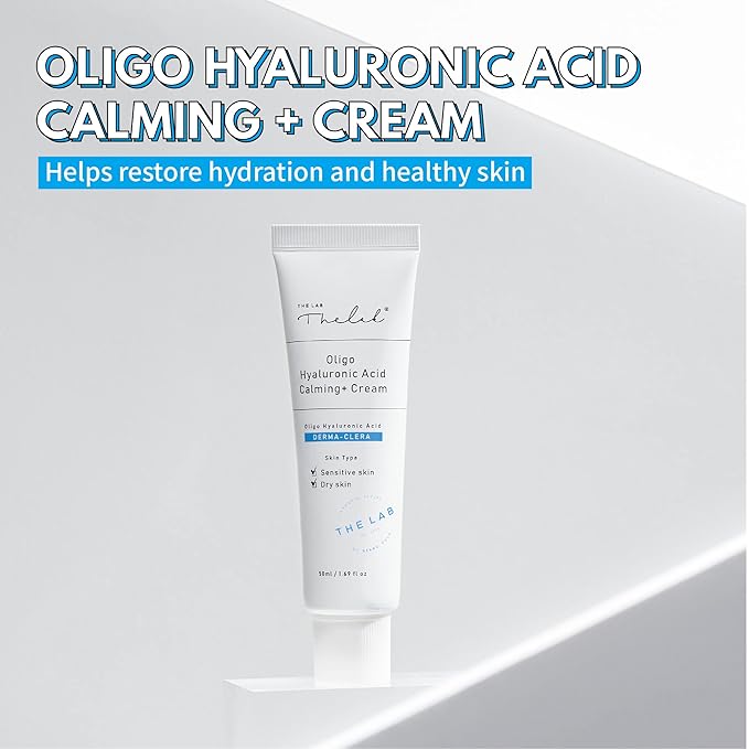 Blanc Doux Oligo Hyaluronic Acid Calming Cream 1.69 fl. oz. - VEGAN Certified - Greatly Moisturizing Cream for Sensitive, Dry Skin with Hyaluronic Acid Deep Hydrating, Soothing - Best Korean Skin Care