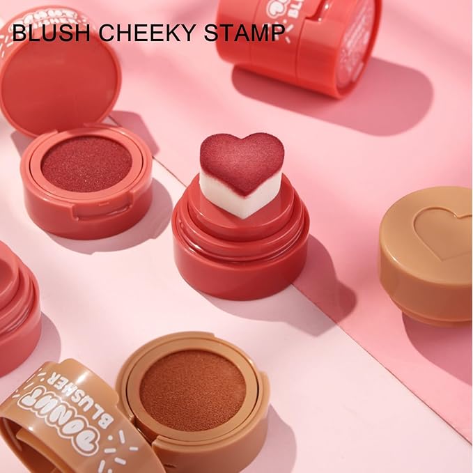 Cream Liquid Blush for Cheeks, Stamp Blush Pink Dewy Finish