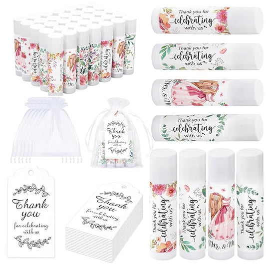 48 Set Bridal Shower Lip Balms Proposal
