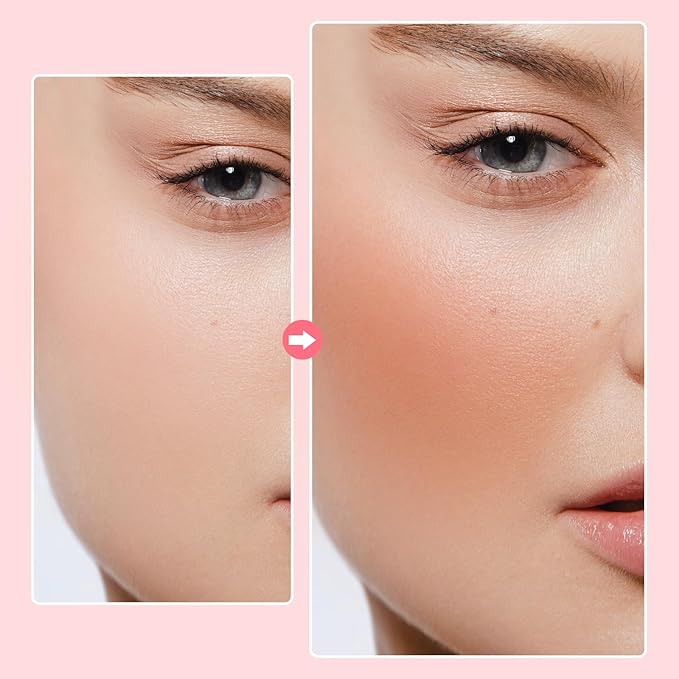 3 Colors Blush Palette, Blush and Highlighter Palette, Glowing Makeup