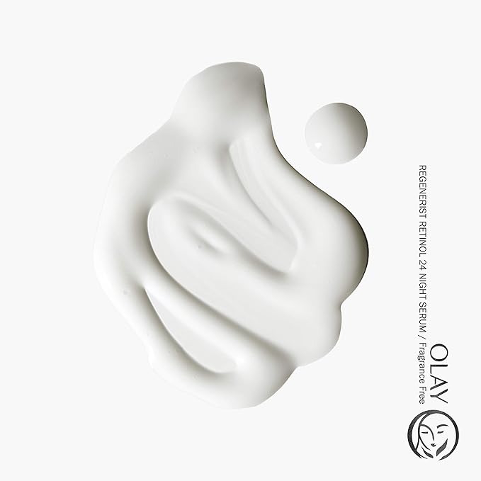 Olay Regenerist Retinol Face Serum, Retinol 24 Night Face Serum, 1.3oz + Whip Face Moisturizer Travel/Trial Size Gift Set