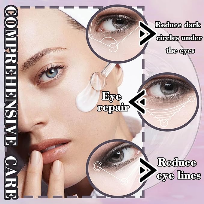 Moisturizer Retinol Eye Cream for Men & Women,Gentle Daily Face Retinol Cream,Long-lasting Day and Night Hydrating Eye Cream for Dark Circles,Puffiness and Bags Under Eyes