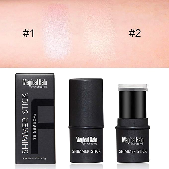 Magical Halo Stick,2Colors Magical Halo Highlighter Stick Powder Makeup Cosmetic(01#)