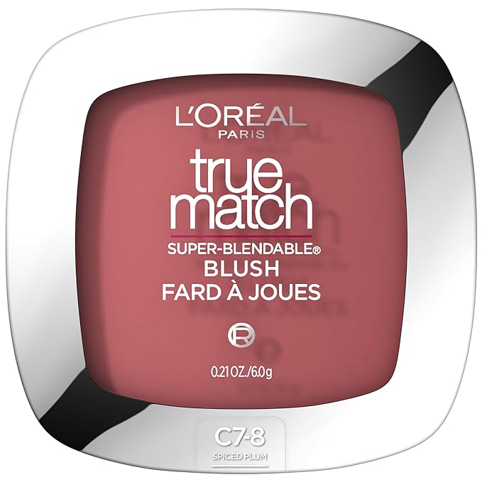 L'Oreal Paris True Match Super-Blendable Blush, Spiced Plum, 0.21 oz