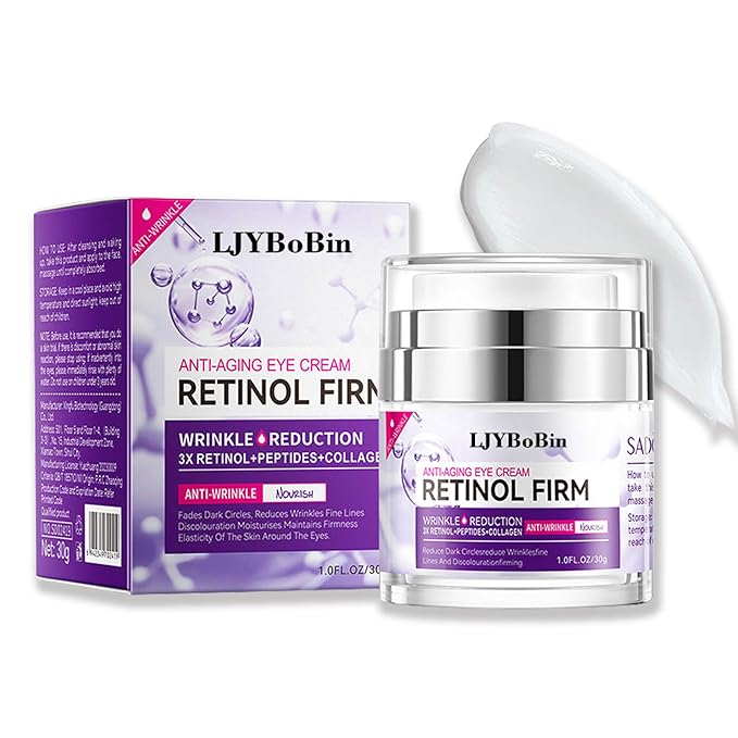Moisturizer Retinol Eye Cream for Men & Women,Gentle Daily Face Retinol Cream,Long-lasting Day and Night Hydrating Eye Cream for Dark Circles,Puffiness and Bags Under Eyes
