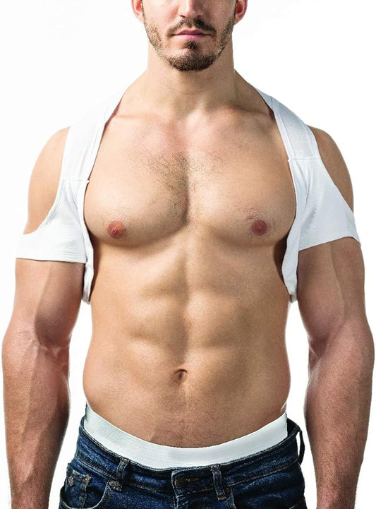 Underarm Sweat Pads Vest for Men – Men’s Invisible Sweatproof Undershirt