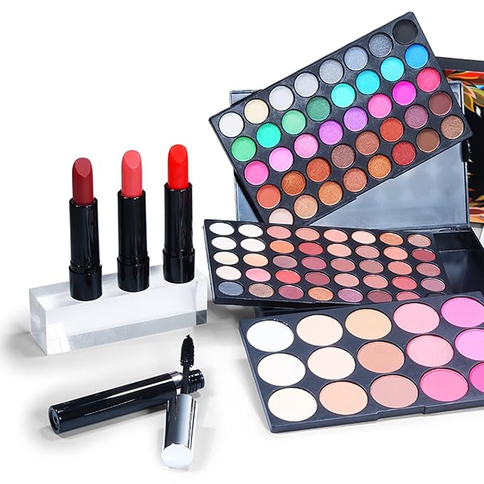 Multi-purpose Makeup Kit All-in-One Makeup Gift Set Colours Mix Eyeshadow Concealer Lip Gloss Pressed Powder and Powder Blusher Cosmetic Makeup Palette Set Kit #097