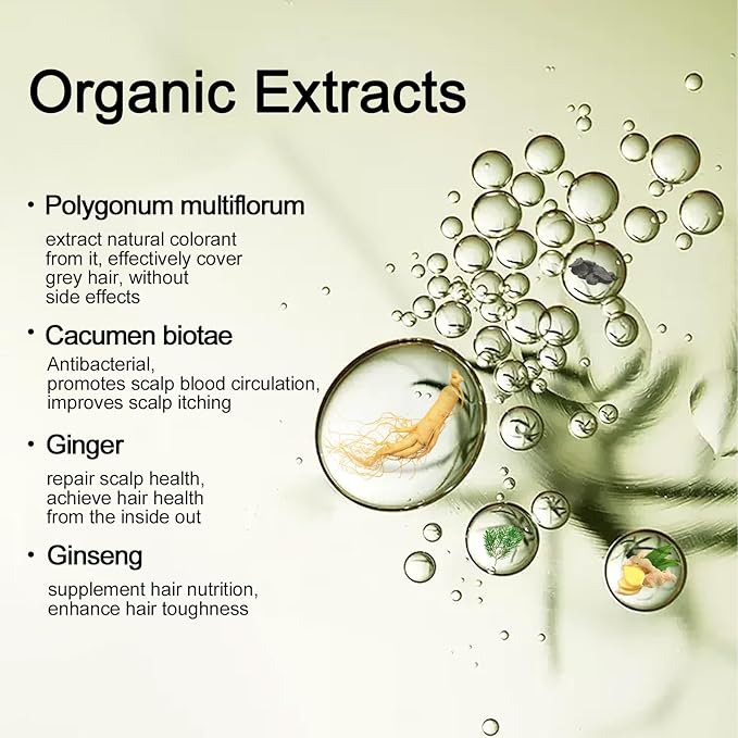 Hair Dye Shampoo, Gray Hair Coverage Dye Shampoo, Hair Color Shampoo for All Hair Types, Champu Para Canas, Suitable for Home and Salon (Coffee)