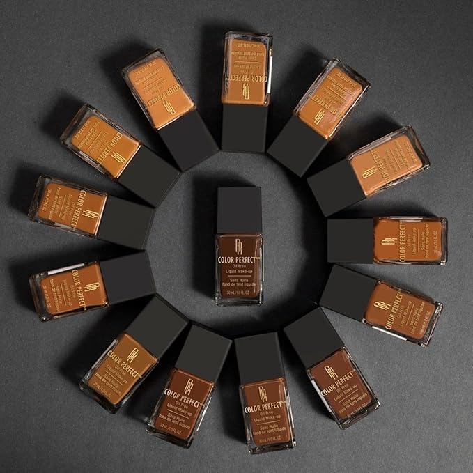 Black Radiance Color Perfect Liquid Full Coverage Foundation Makeup, Brownie, 1 Ounce