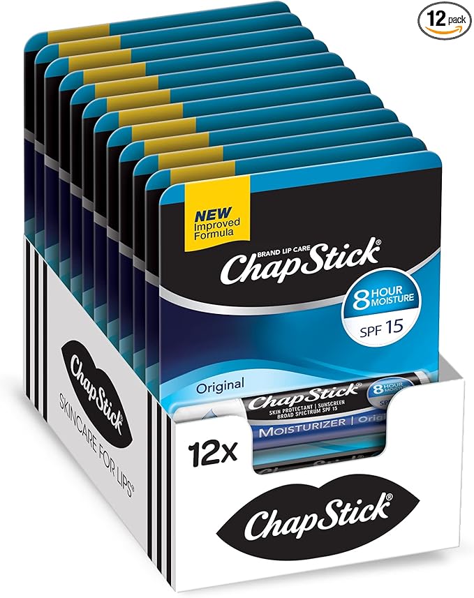 ChapStick Moisturizer Original Lip Balm Tubes, Oz