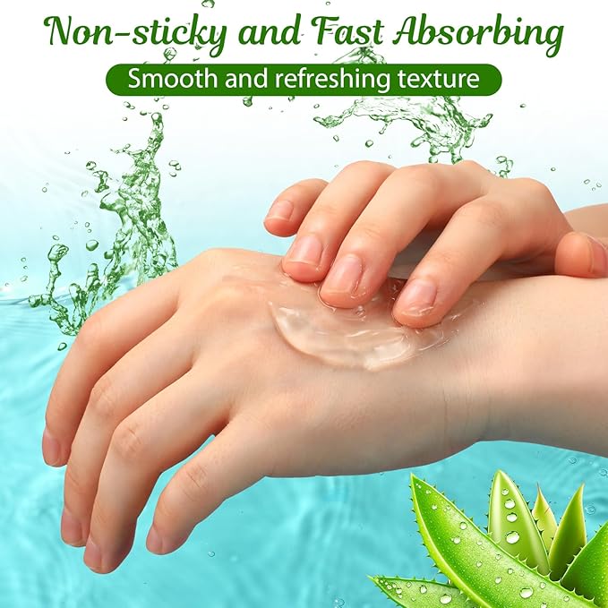 8 Pcs Organic Aloe Vera Gel Fresh Aloe Gel Moisture Hydrates Moisturizing Aloe Vera for Face Body