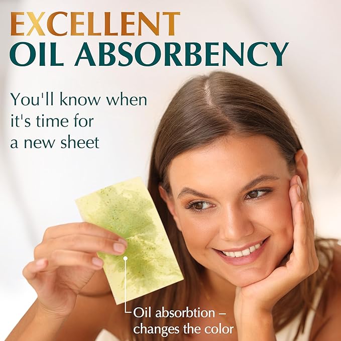 Natural Green Tea Oil Blotting Sheets for Face Face