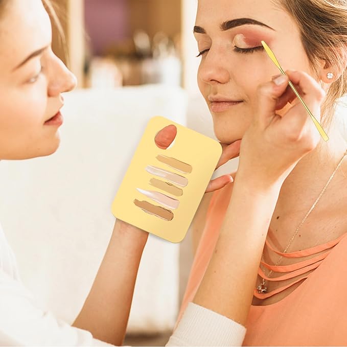 6 in 2 Sets Makeup Mixing Palette, Gold