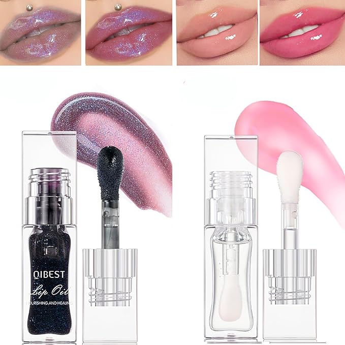 Color Changing Lip Glow Oil Set - 2PCS Changing
