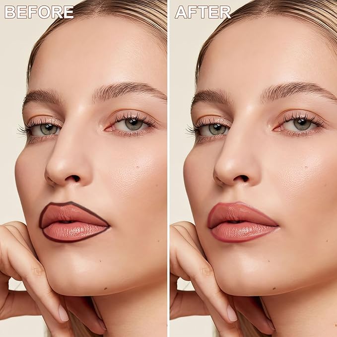 Lip Stain Peel Off - Lip Liner Waterproof, Lip Liner Stain Transfer Proof & Plumping, Moisturizing Non-Stick Cup Matte Finish Stay On All Day, Nude Color