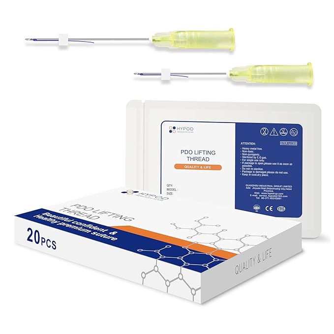 Pdo Lifting Thread, Pdo Threads Lift for Eyes, Helps Restore Skin's Firmness and Elasticity, and Improves Eye Wrinkles (20PCS-30G*25MM)