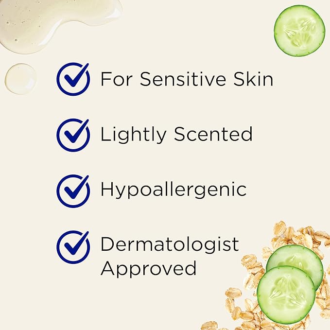 Dr Teal's Foaming Bath with Pure Epsom Salt, Sensitive Skin with Colloidal Oatmeal & Cucumber, 34 fl oz (Pack of 4)