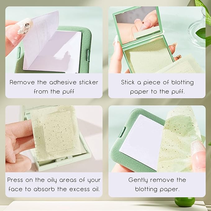 200 Oil Blotting Sheets for Face, Portable Oil (Chamomile, 200)