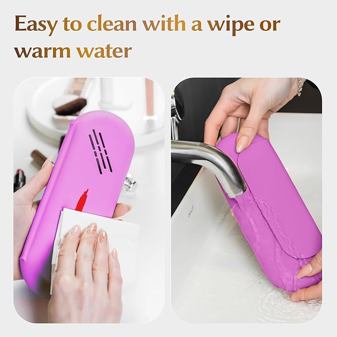 Silicone makeup brush holder, travel