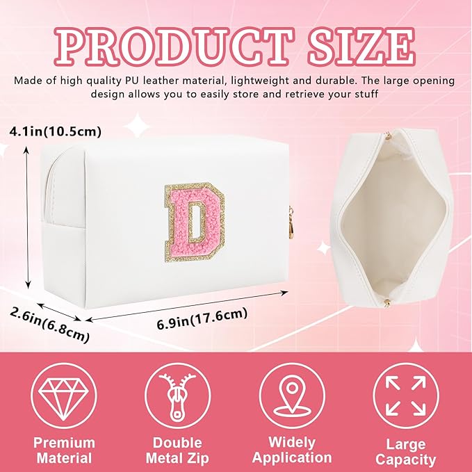 Personalized initial letter patch makeup