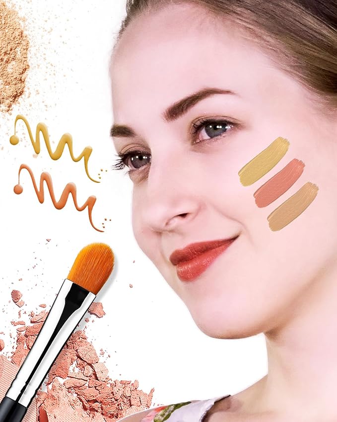 Concealer Brushes, EIGSHOW Eyeshadow Primer Brush for Concealer, Blending, Eyeshadow - Professional Tools for Applying Cream, Liquid Shadows and Eye Primer Base (E828 2piece)