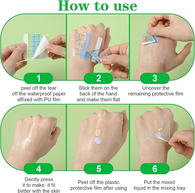 100 Pieces Makeup Hand Palette Single Use Makeup