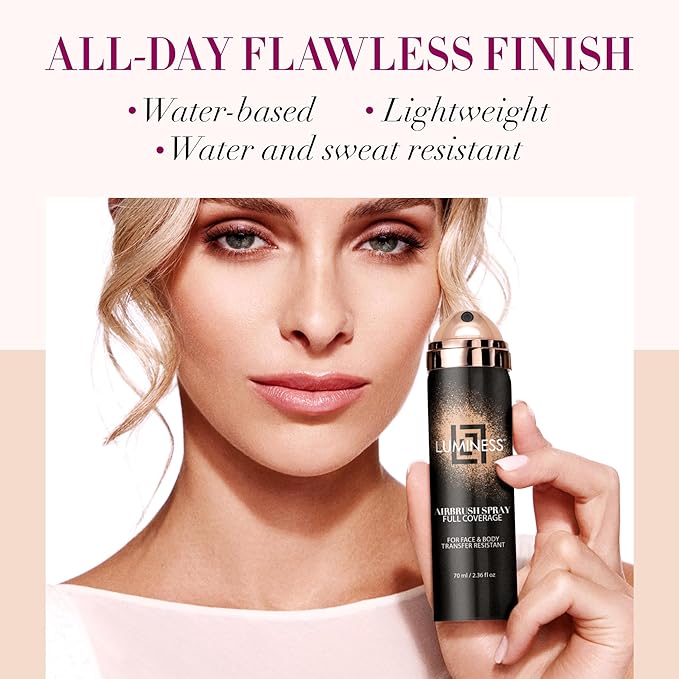 LUMINESS Spray Airbrush Foundation Makeup, Shade 050 - fl oz