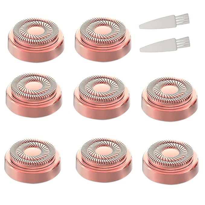 for Finishing Touch Replacement Heads Flawless Facial Hair Remover Gen 2,Double Halo Painless and Smooth (8PCS, GEN 2)