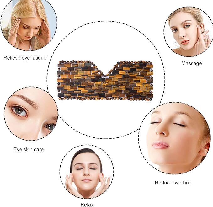 Jade eye mask tiger eye