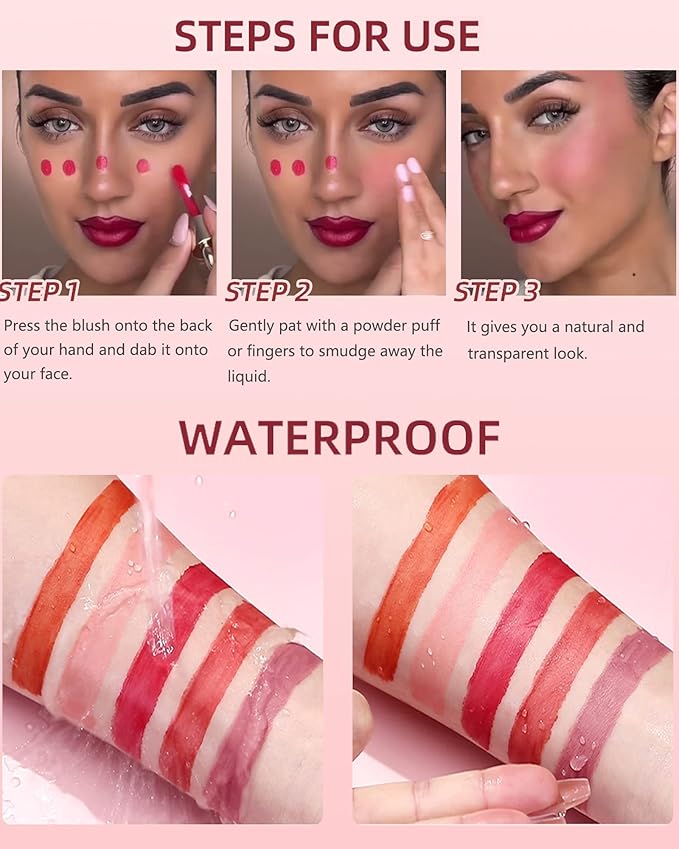 Liquid Blush Wand, Creme Matte Finish Looking, Dewy Women-# 04